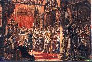Jan Matejko Coronation of the First King of Poland France oil painting artist